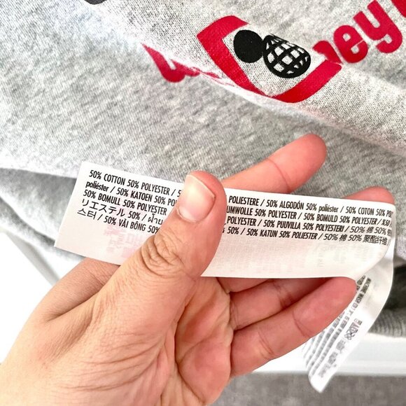 Disney Classic Mickey Mouse Grey Adult Sweatshirt Size M - Picture 5 of 7